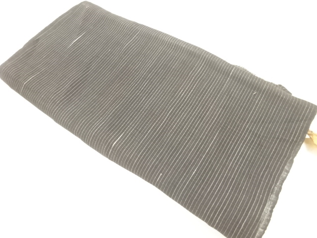 JAPANESE KIMONO / ANTIQUE STRIPED SUMMER KIMONO (ARAI-HARI)